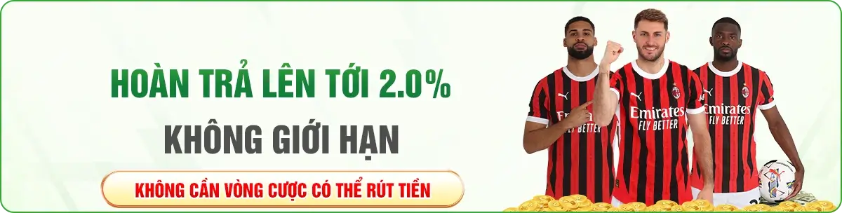 Ok94 Hoàn trả lên đến 2% không giới hạn mỗi ngày